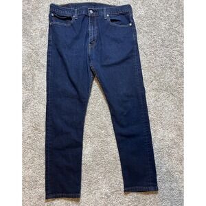 Levis 512 Slim Taper Jeans Mens 38x30 Dark Wash Indigo Denim (actually 36x30)